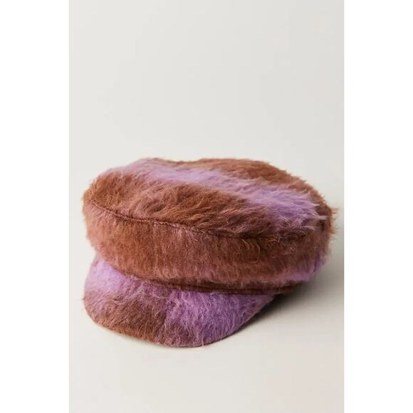 NWOT -Free People Upstate Wool Cadet Cap Pink/Rose - One Size - Picture 3 of 9